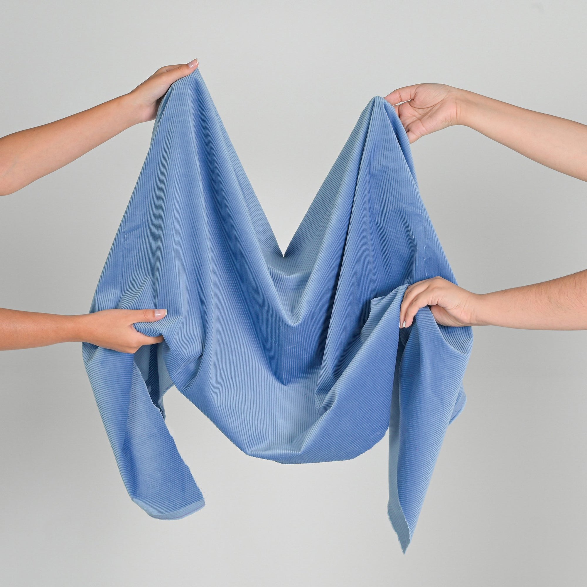 Light Blue Corduroy Fabric 4746