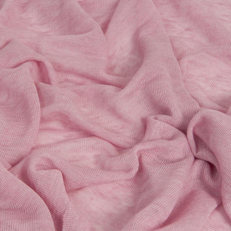 Light Pink knitted Linen 1472 - Fabrics4Fashion