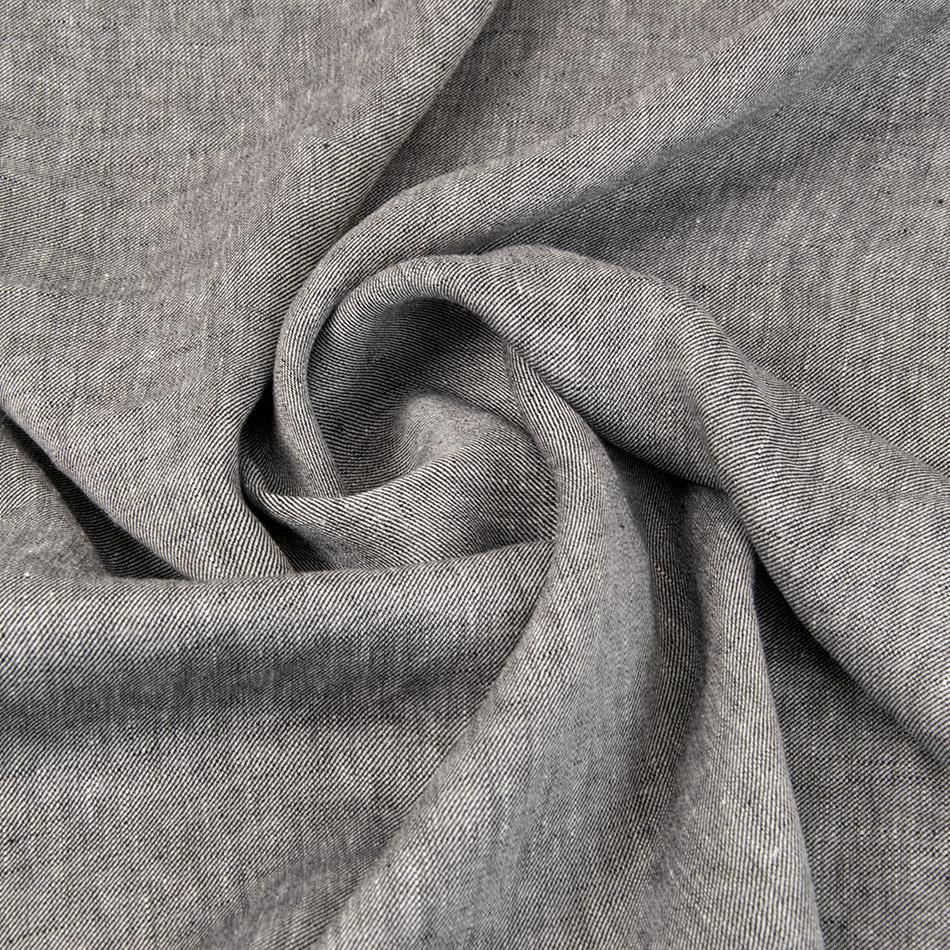 Linen Grey Twill 5044 - Fabrics4Fashion