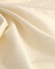 Lurex Stripped Ivory Cotton 5247 - Fabrics4Fashion