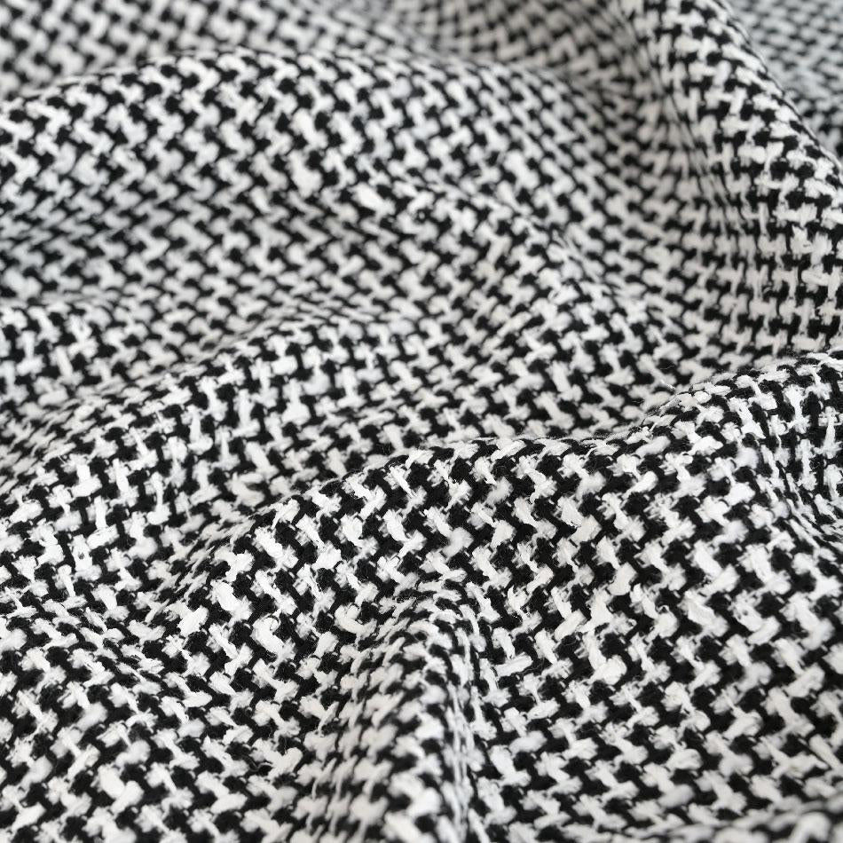 Black White Tweed Fabric 4054 - Fabrics4Fashion