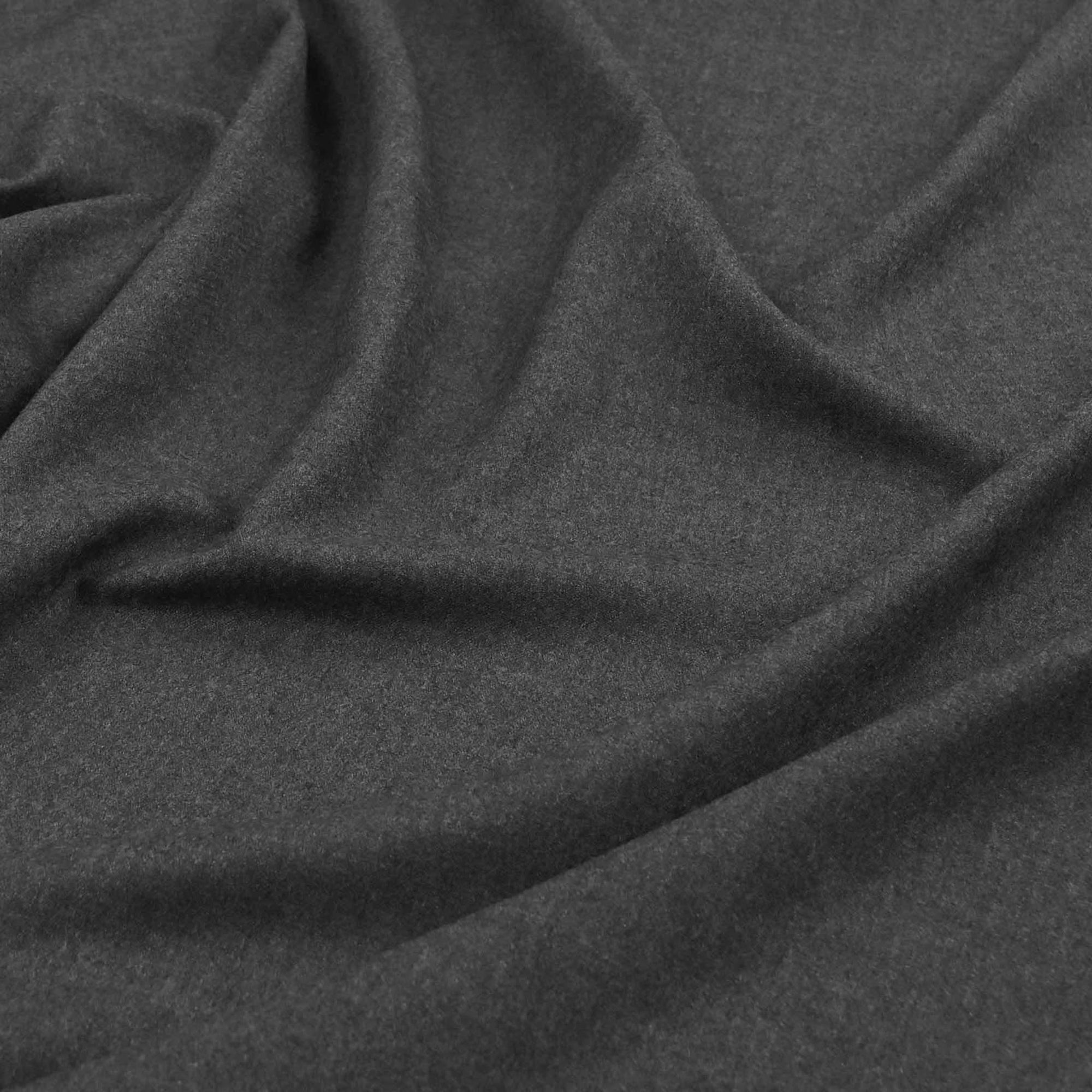 Melange Dark Grey Suiting Flannel 98856
