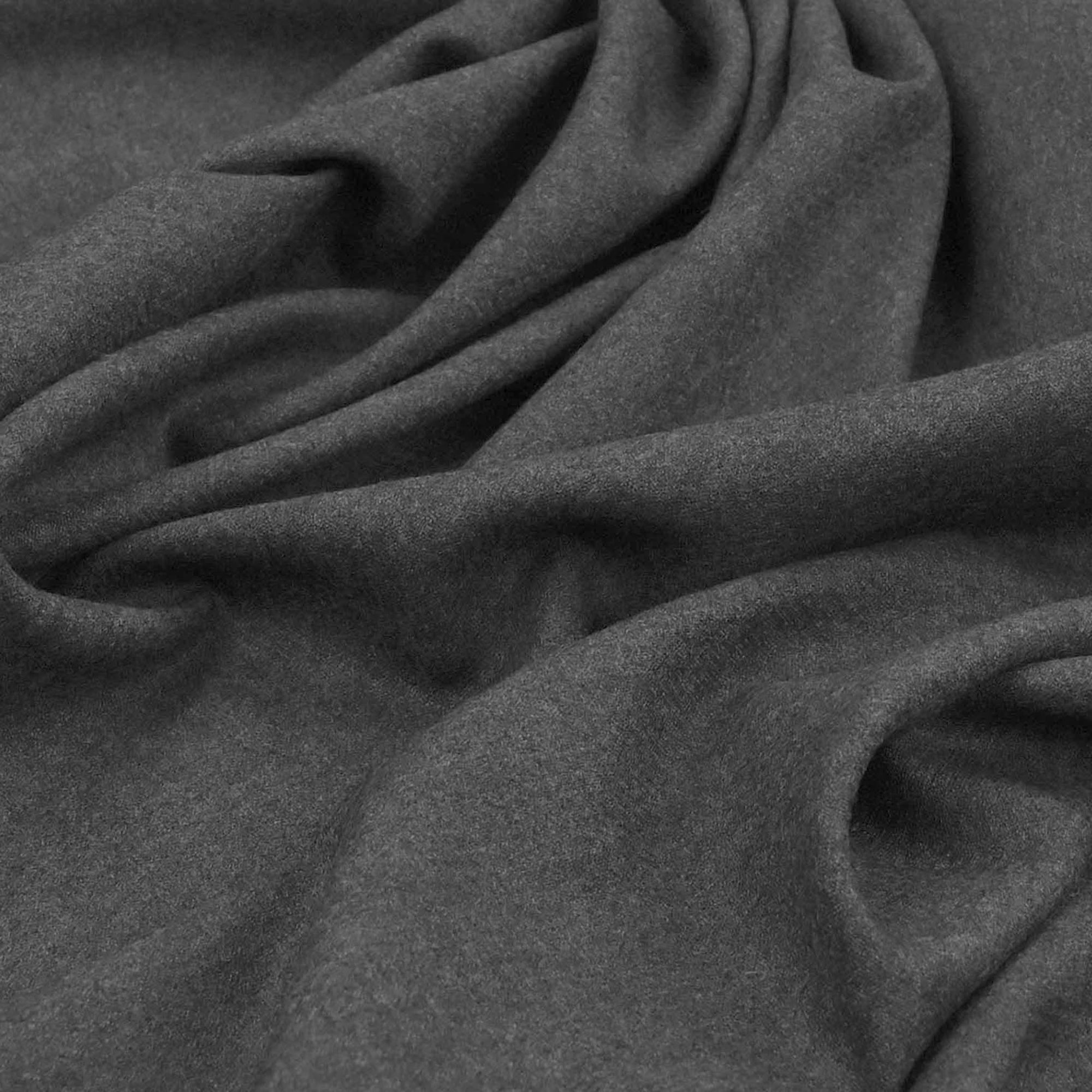 Melange Dark Grey Suiting Flannel 98856
