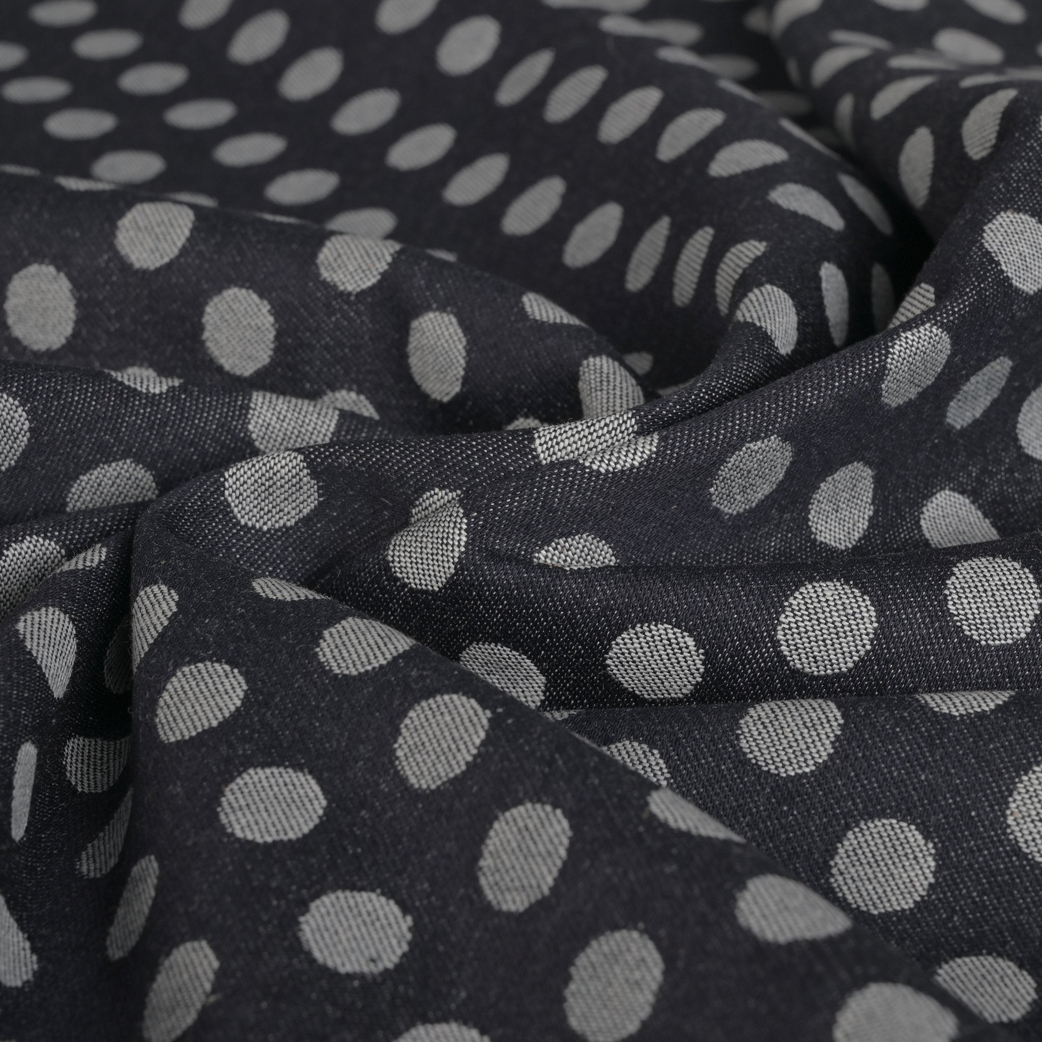Midnight Polkadot Denim - 96911 – Fabrics4Fashion