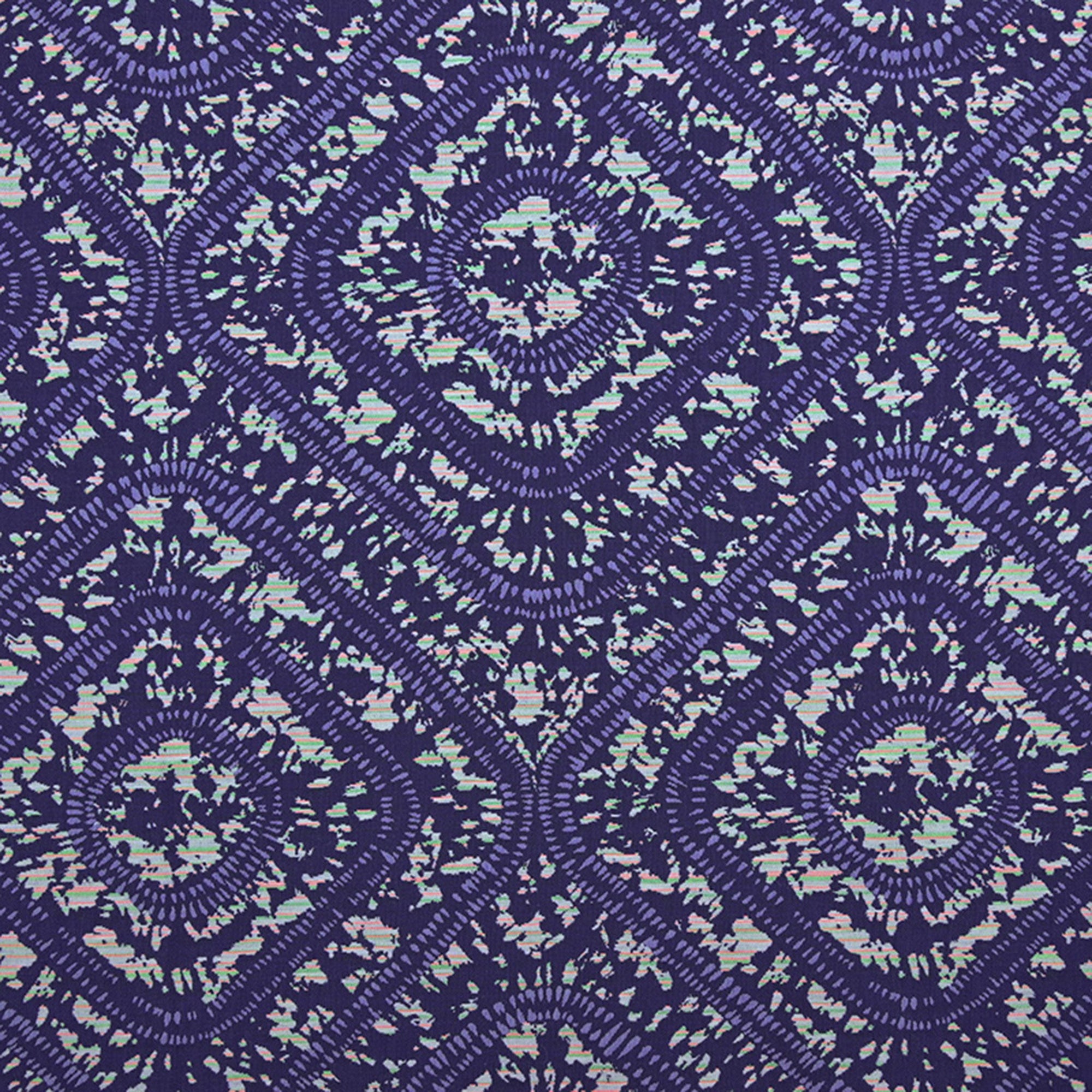 Multicolor Abstract Jacquard Fabric 2076