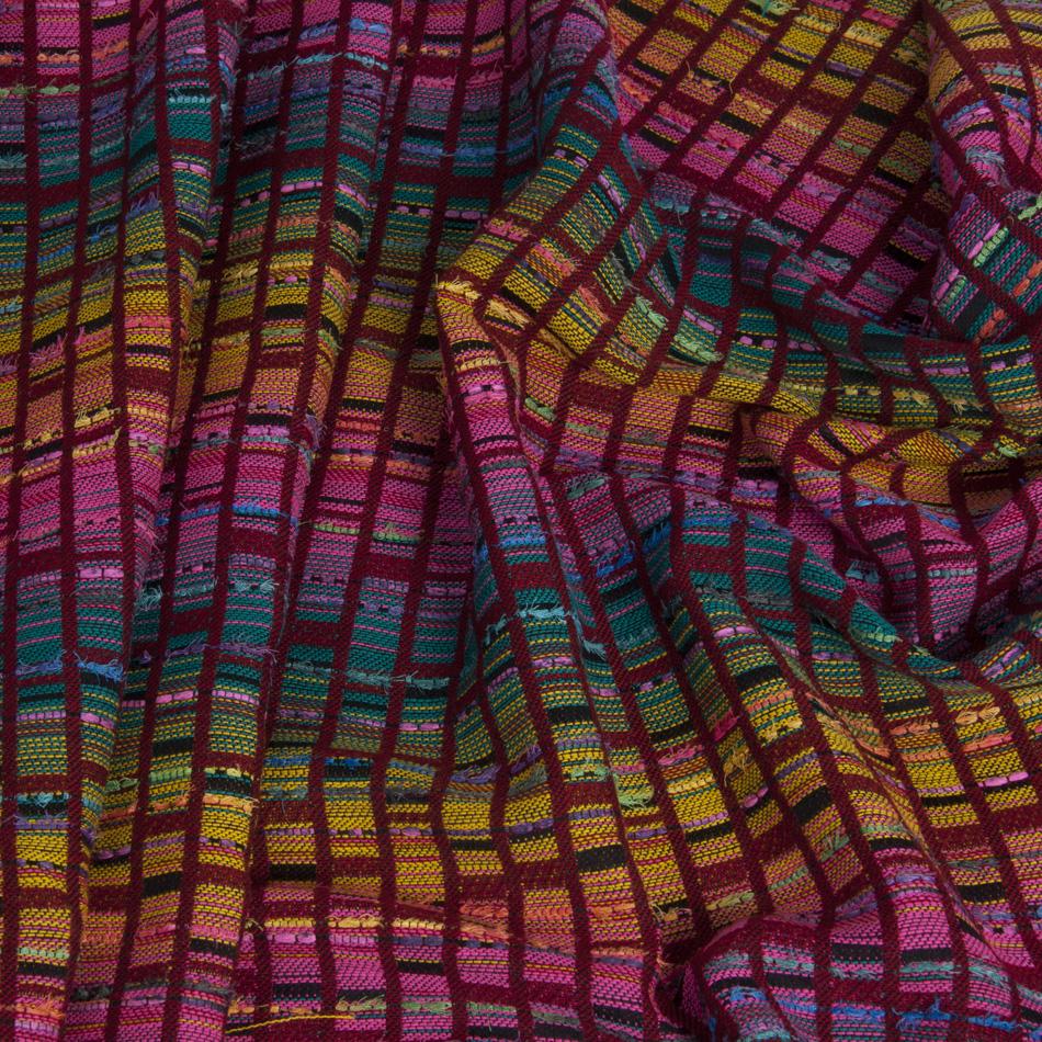 Multicolor Geometric Jacquard 236 - Fabrics4Fashion