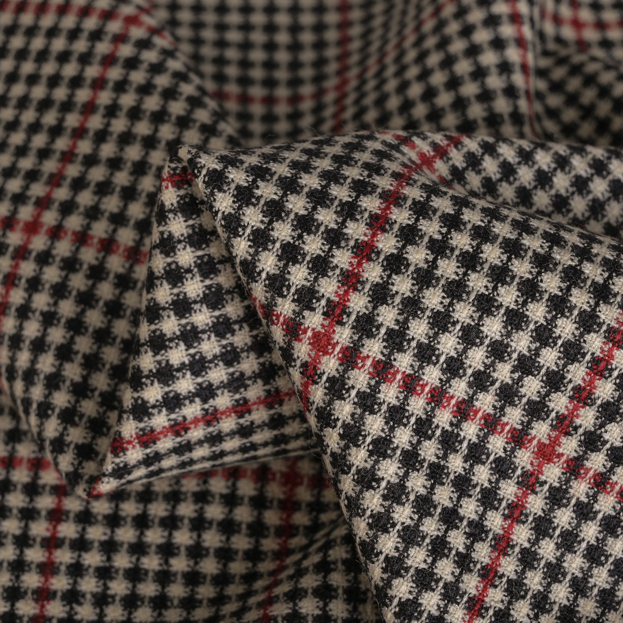 Multicolor Houndstooth Check Fabric 3920