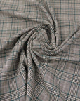 Plaid Virgin Wool Suiting Fabric 97429