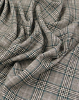 Plaid Virgin Wool Suiting Fabric 97429