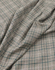 Plaid Virgin Wool Suiting Fabric 97429