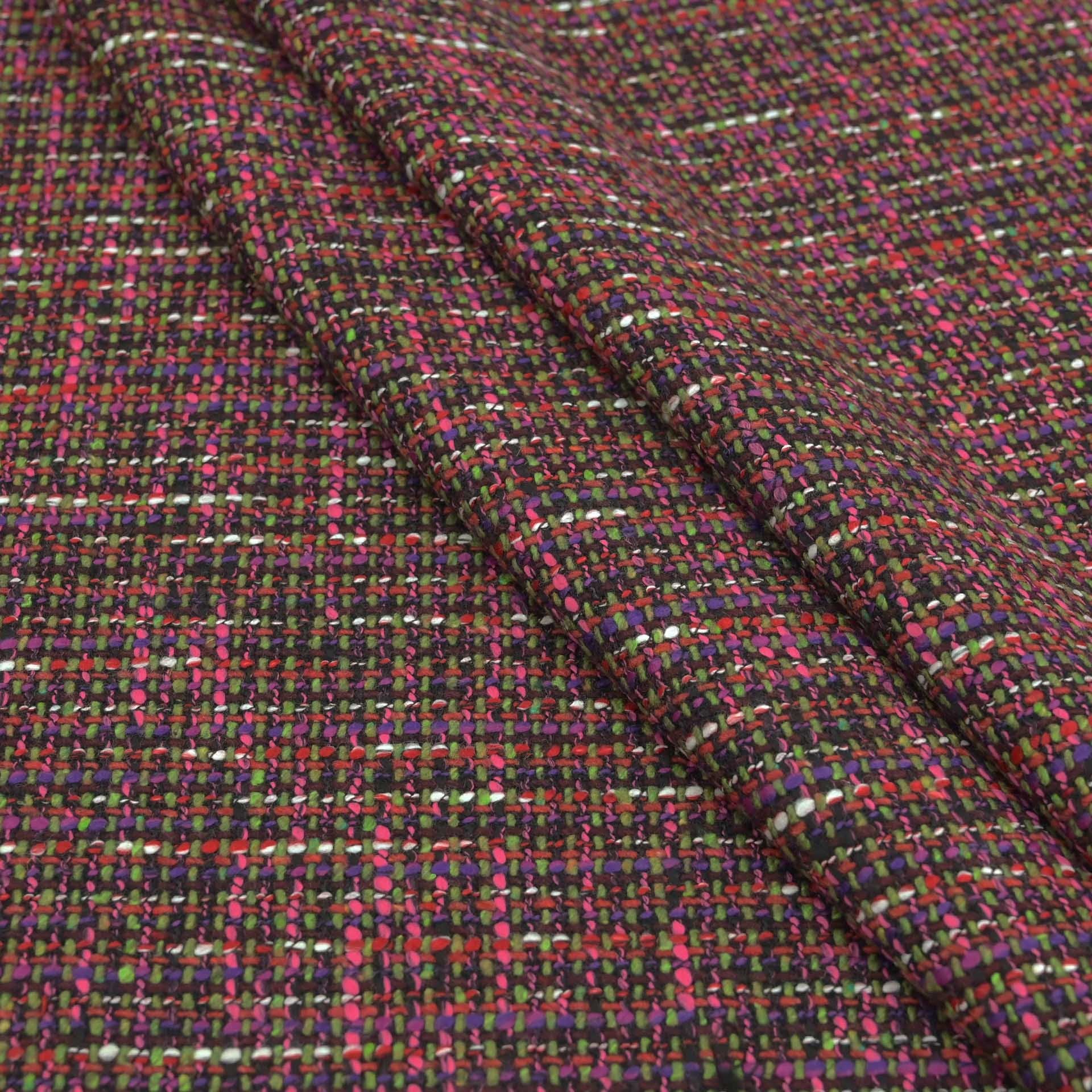 Multicolor Tweed Fabric 4691