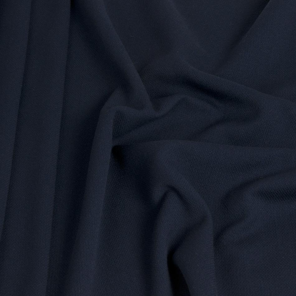 Navy Blue Crepe Wool 1449 - Fabrics4Fashion
