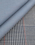 Navy Check Coating Fabric 6452