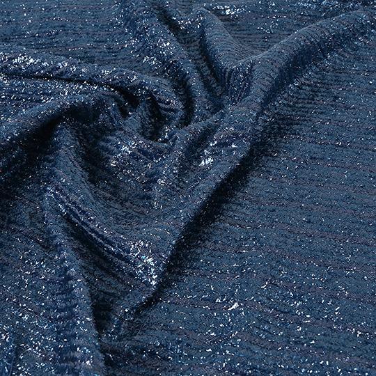 Navy Fancy Tweed Fabric 1521 – Fabrics4Fashion