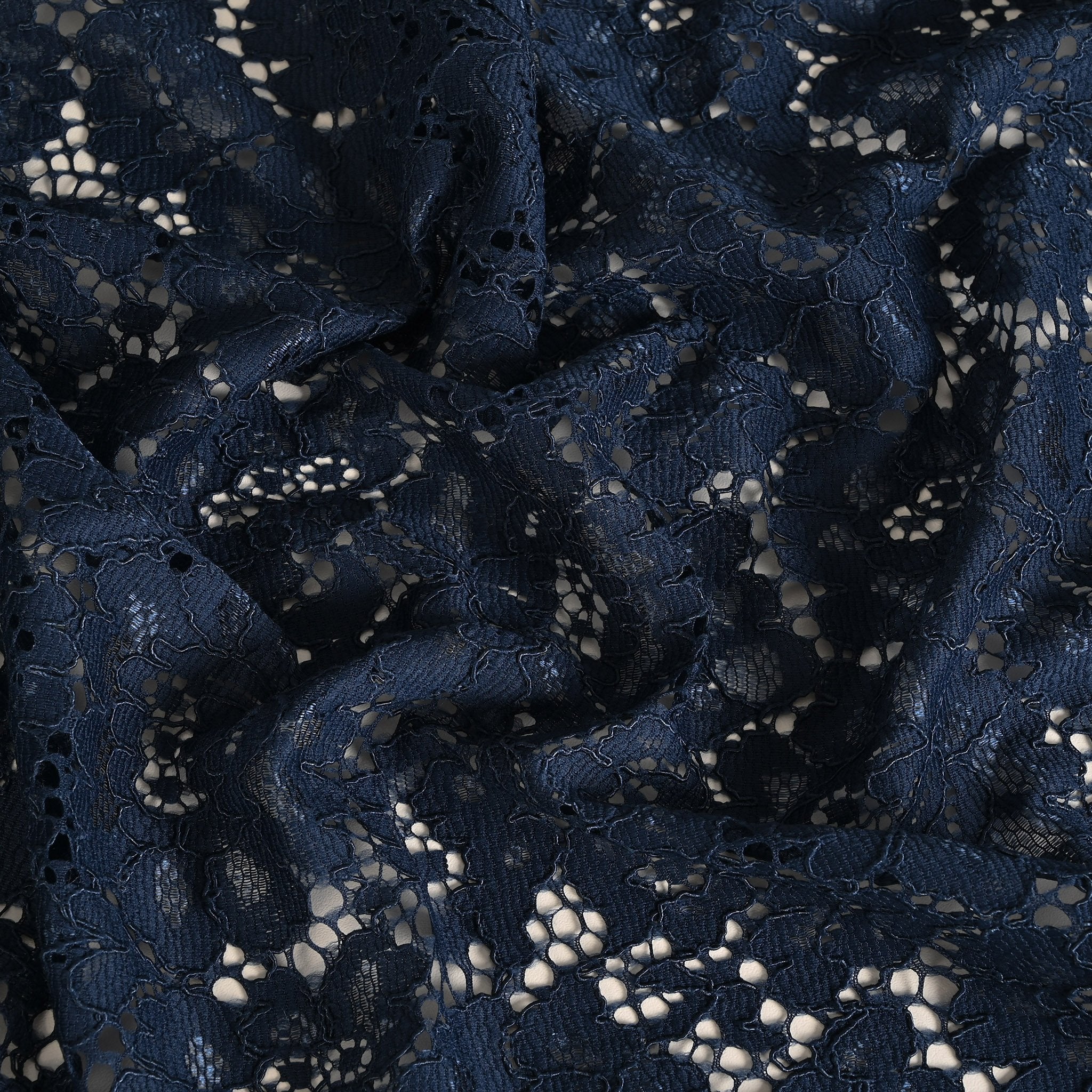 Navy Floral Lace 3368
