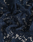 Navy Floral Lace 3368