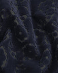 Navy Floral Velvet Fabric 99769