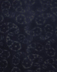 Navy Floral Velvet Fabric 99769