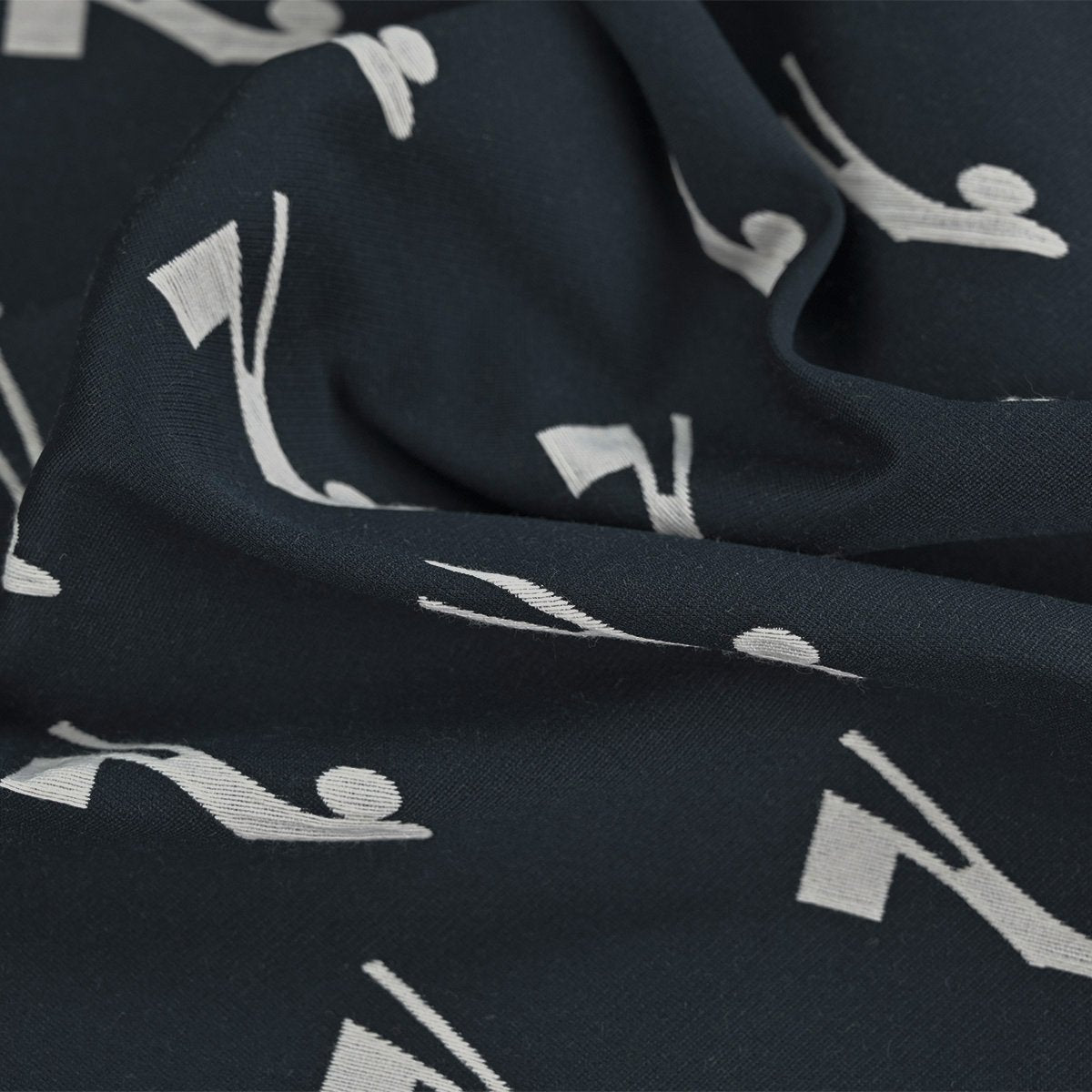 Navy Jacquard Fabric 99773