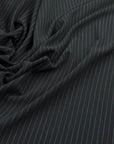 Navy Pinstripe Suiting Fabric 98641