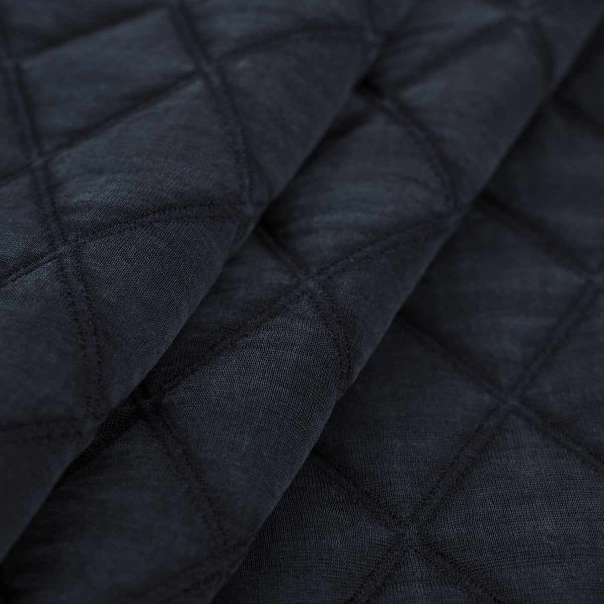 Navy Quilted Fabric 3236