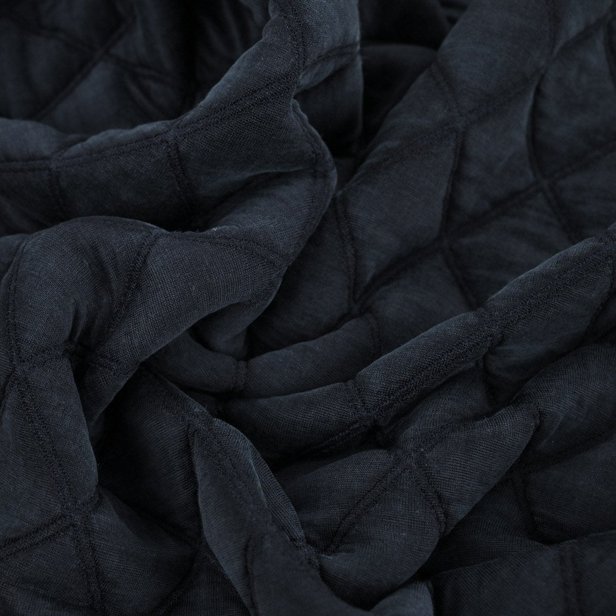 Navy Quilted Fabric 3236