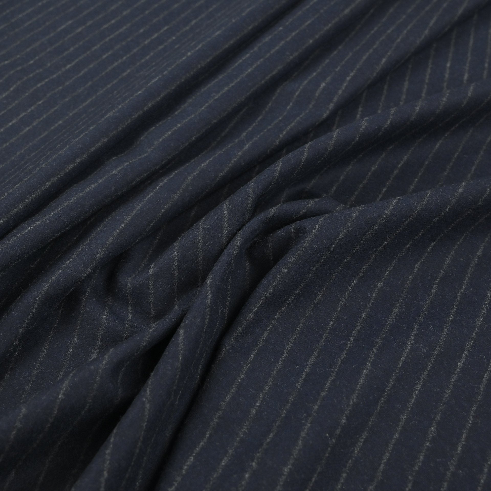 Navy Striped Suiting Flannel 3215