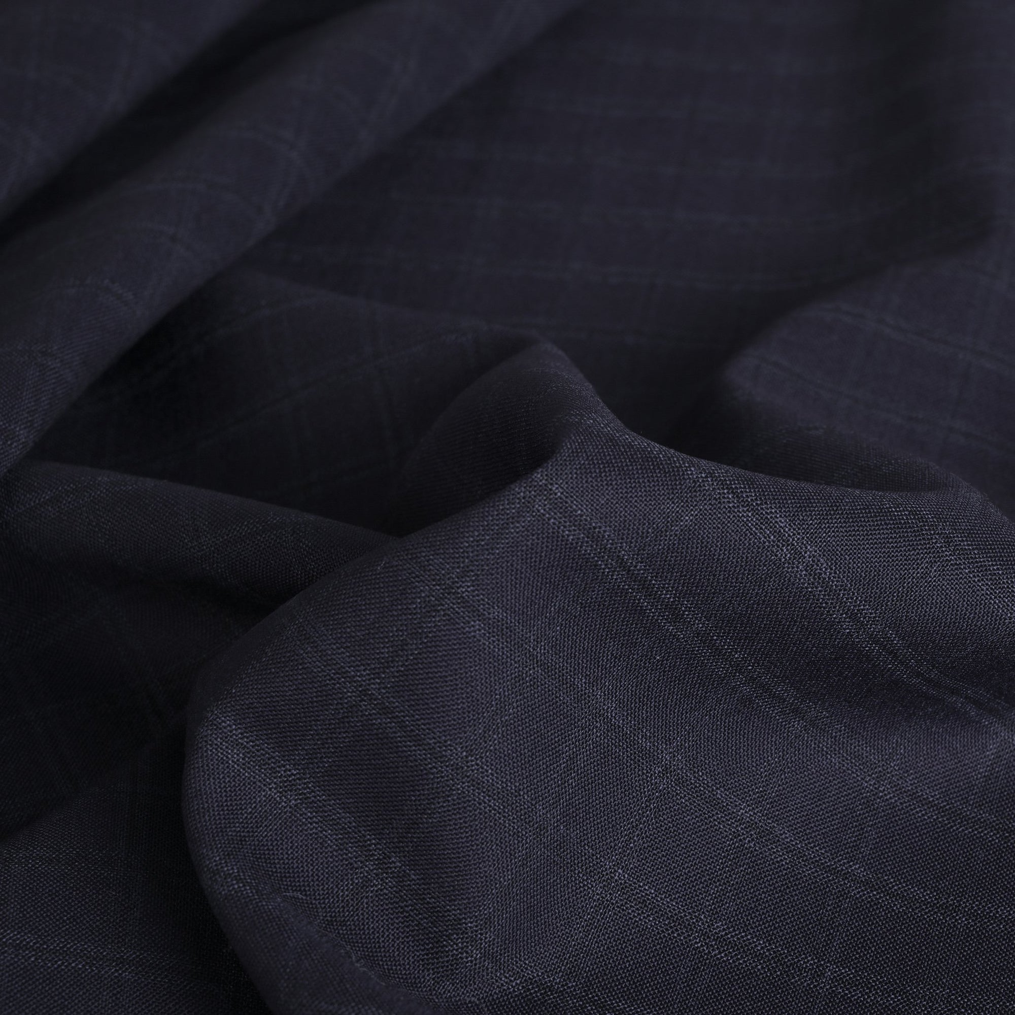 Navy Suiting Check Fabric 4253