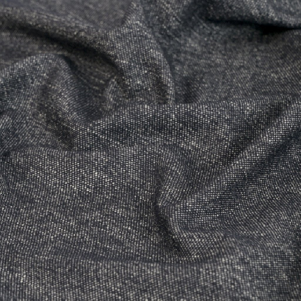 Navy Tweed Fabric 5583