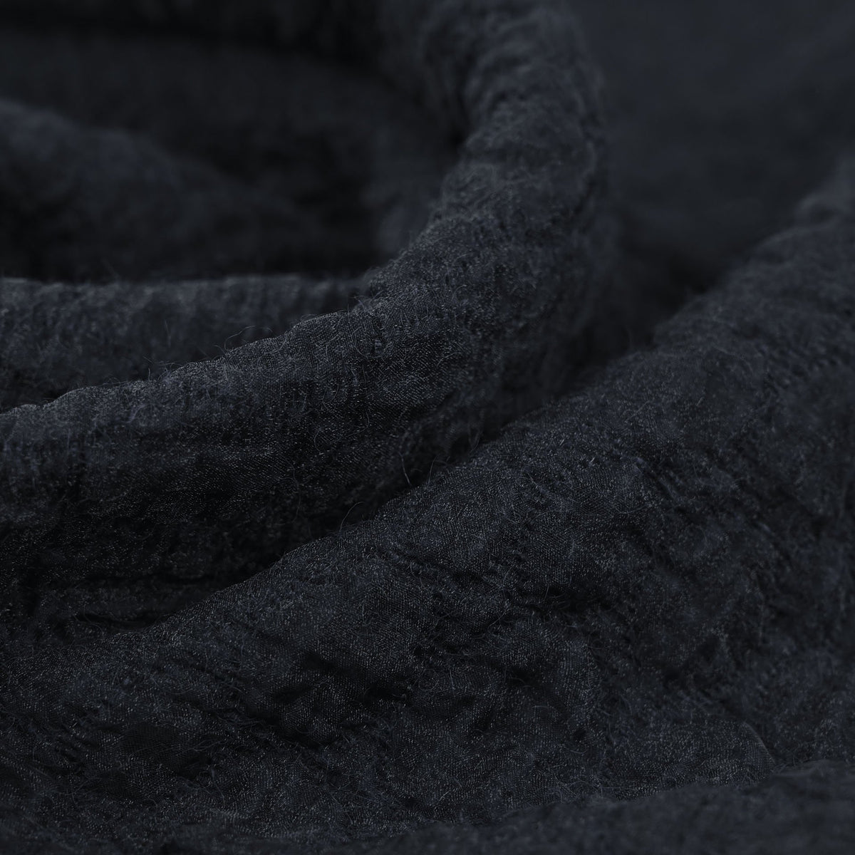 Navy Patterned Wool Navy Wool Waffle Weave 98872 – Fabrics4Fashion