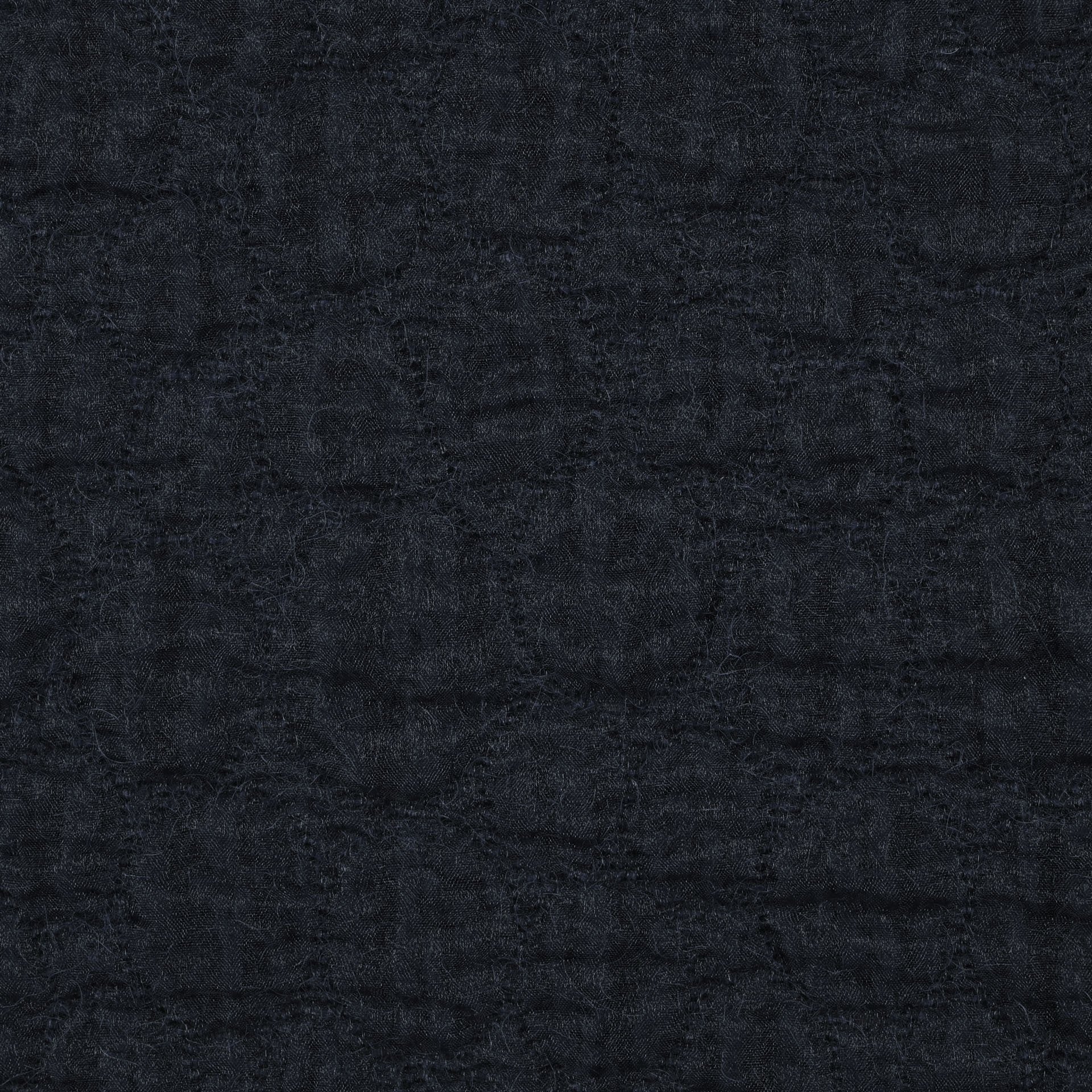 Navy Patterned Wool Navy Wool Waffle Weave 98872 – Fabrics4Fashion
