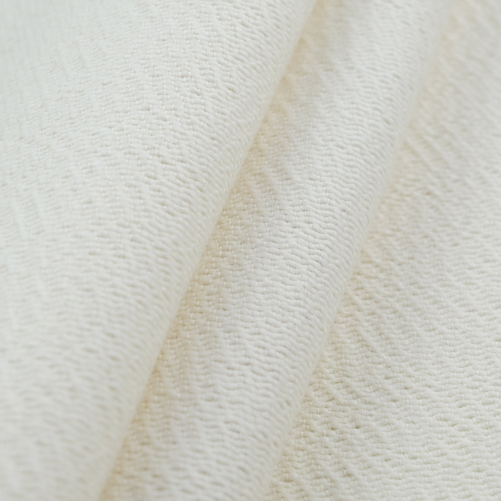 Off-White Textured Wool Fabric 96878