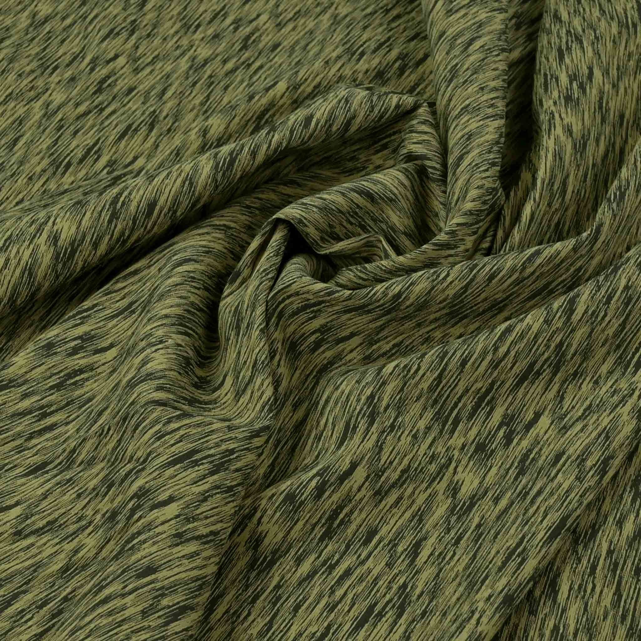 Olive Green Jacquard Fabric 97201