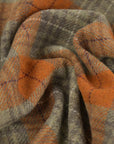 Orange Plaid Coating Fabric 97729