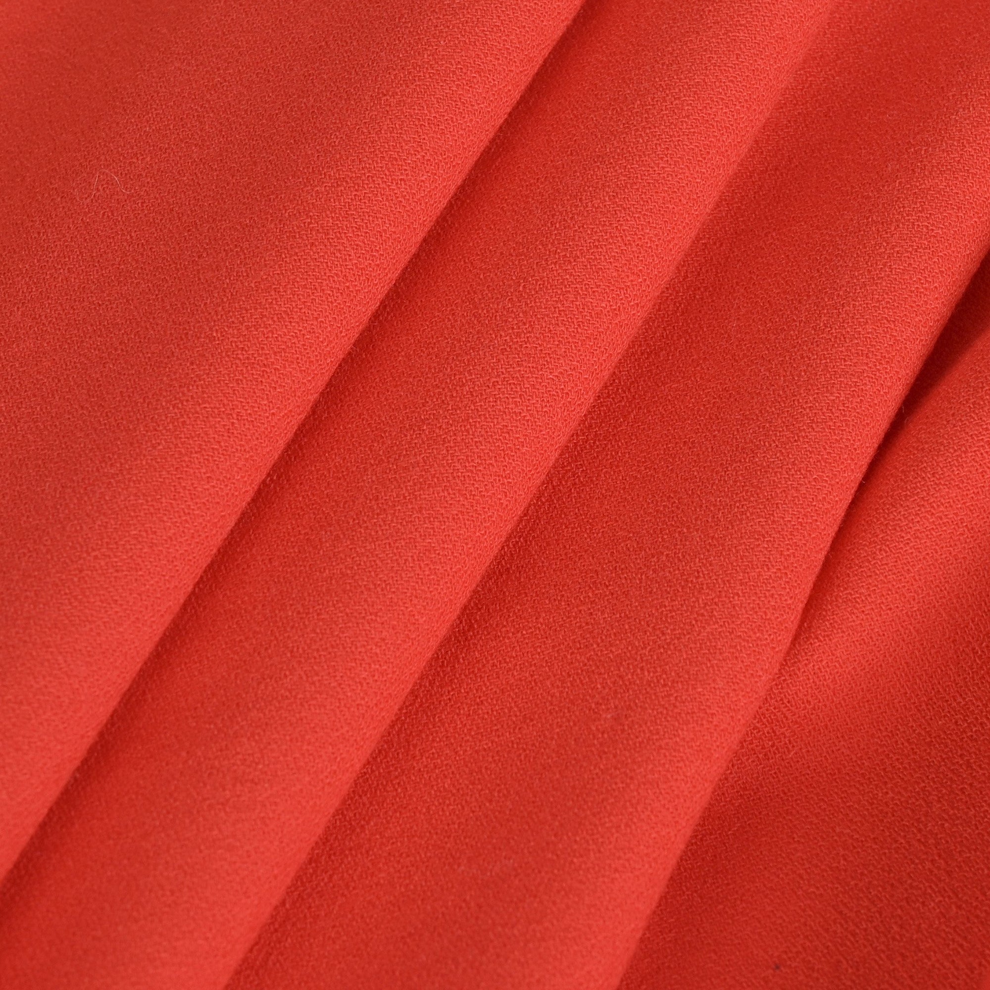 Orange Red Crepe Fabric 4413