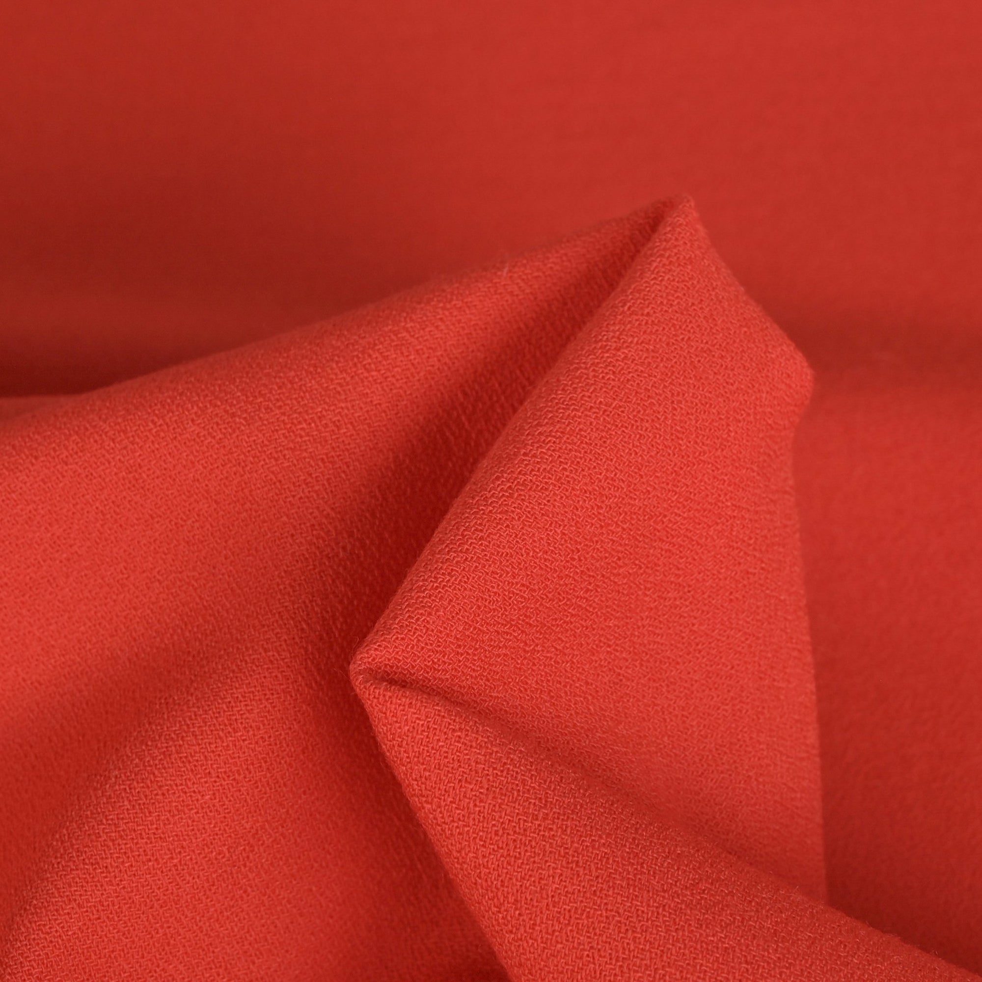Orange Red Crepe Fabric 4413
