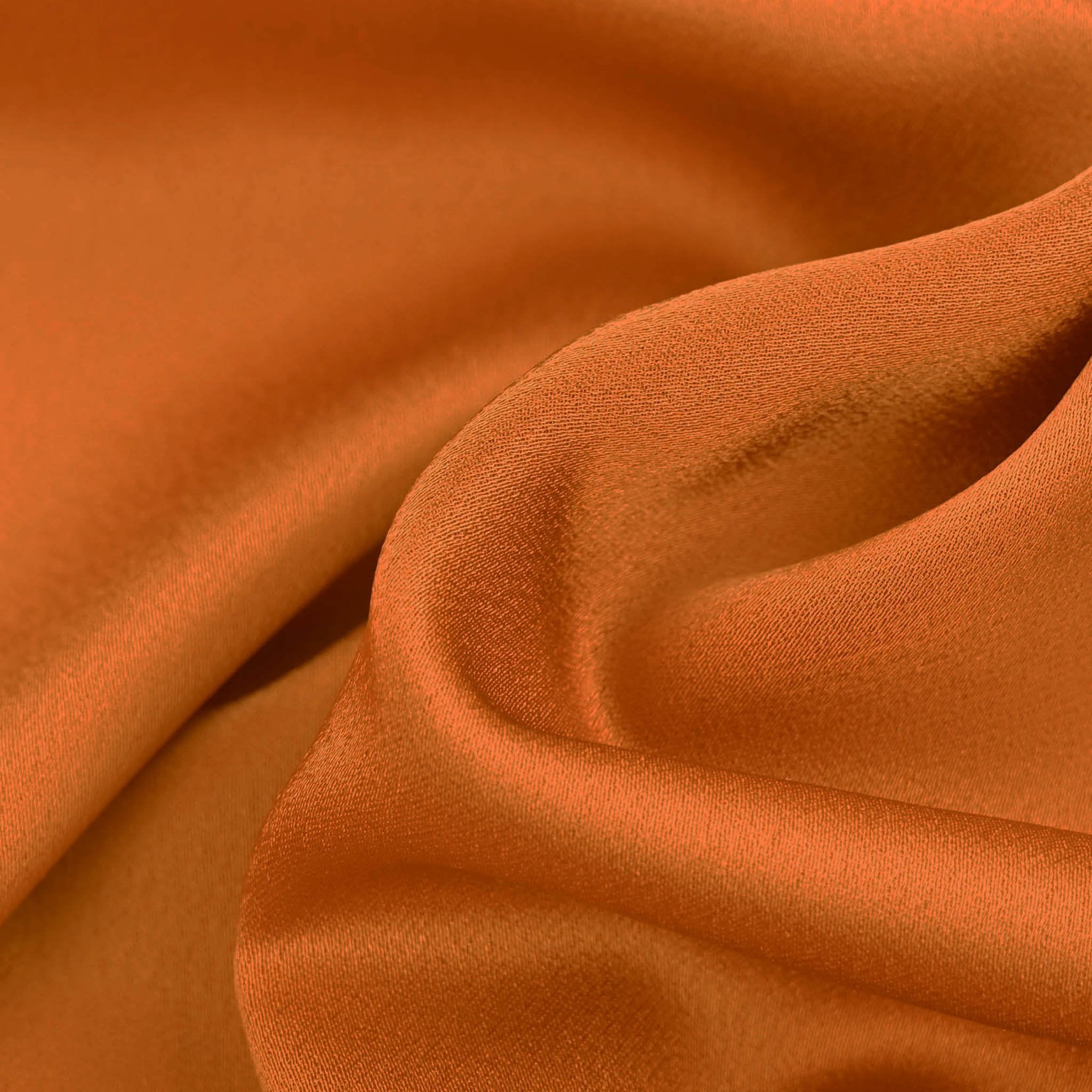 Orange Satin Crepe Fabric 96904