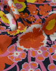 Orange Red Floral Print 2047 - Fabrics4Fashion