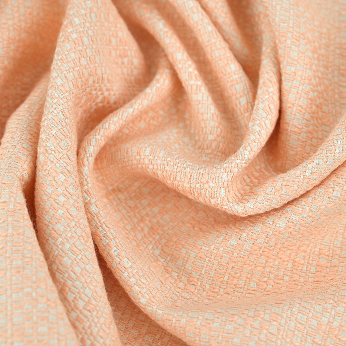 Peach Tweed Fabric 96489