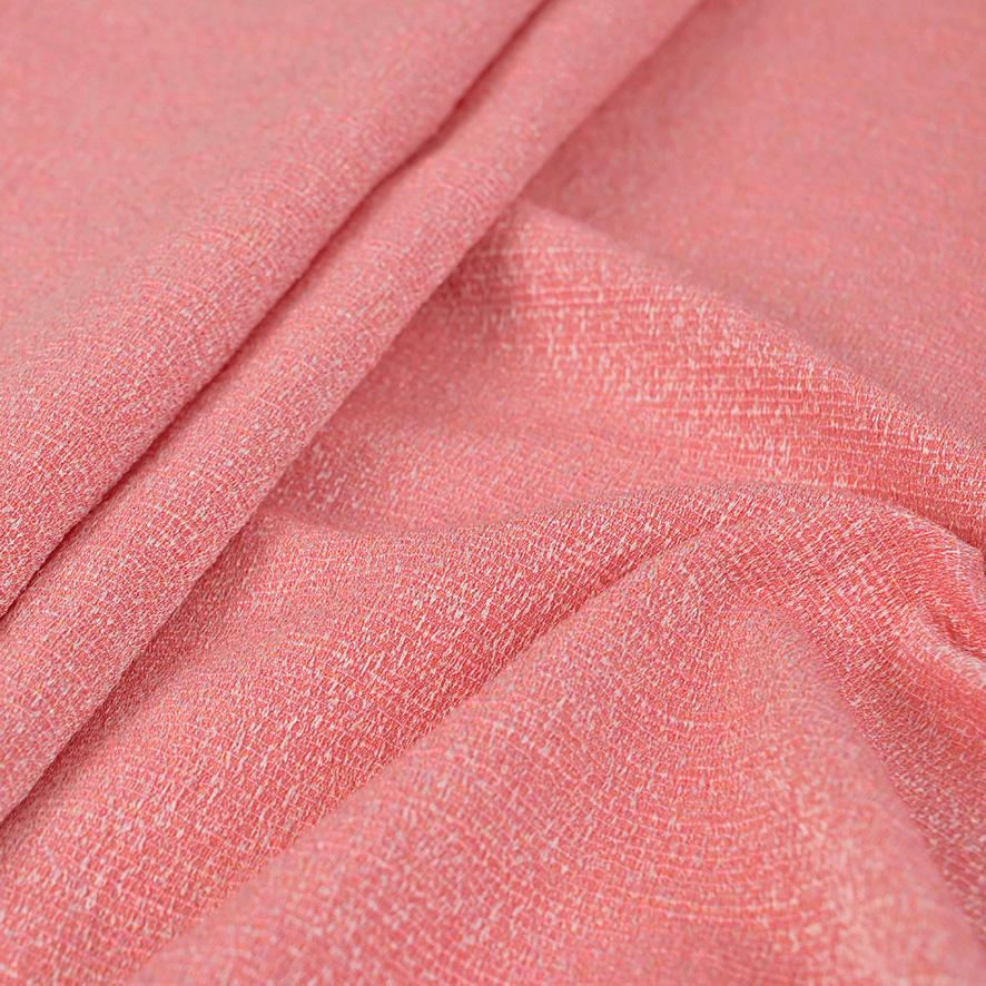 Rose Pink Curly Knit Boucle Type Stretch Fabric Polyester Material 150cm 59  wide -  Portugal