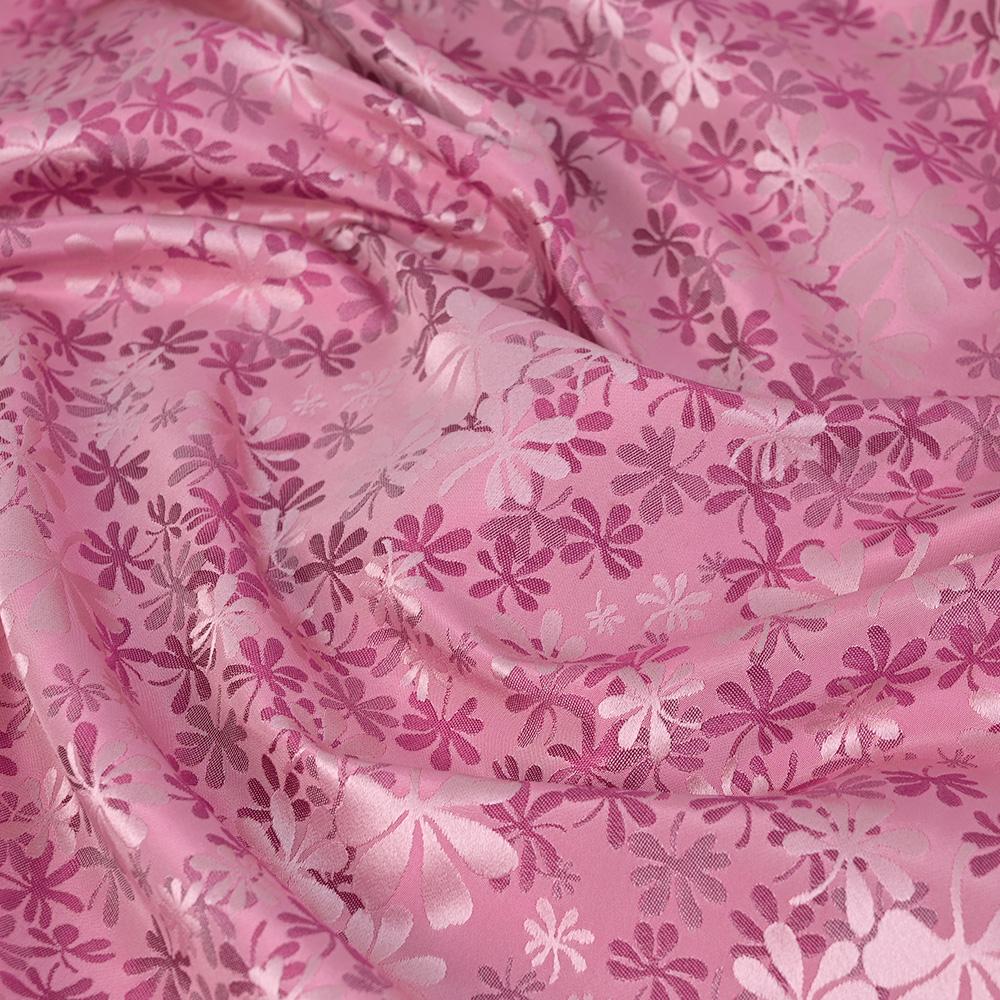Pink Floral Jacquard 99783 - Fabrics4Fashion