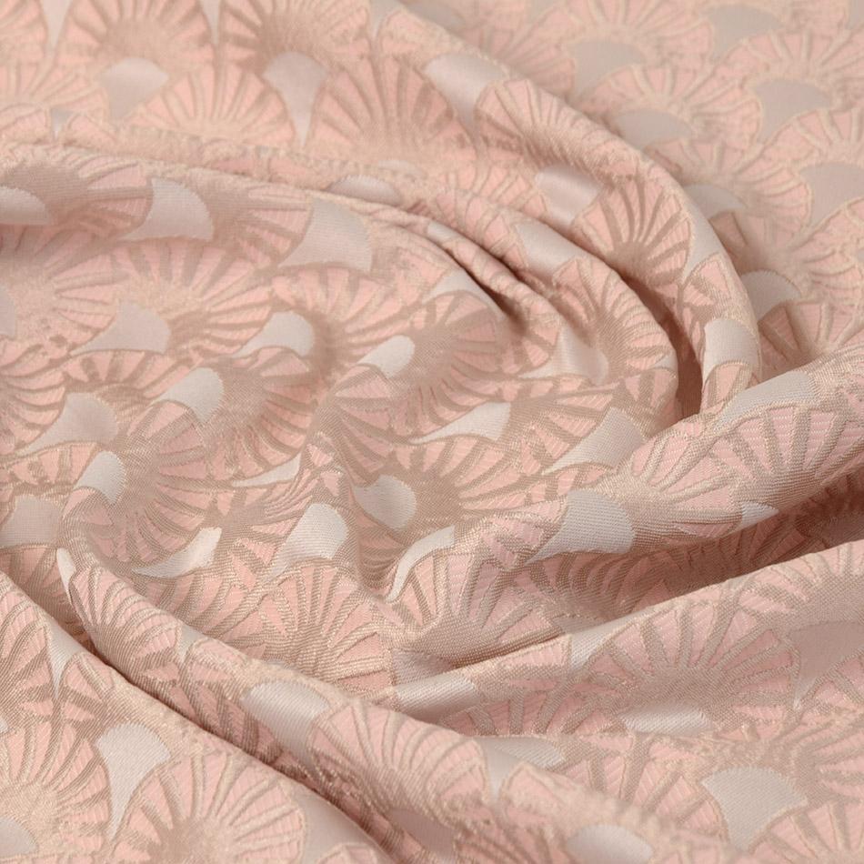 Pink Geometric Jacquard 2778 - Fabrics4Fashion