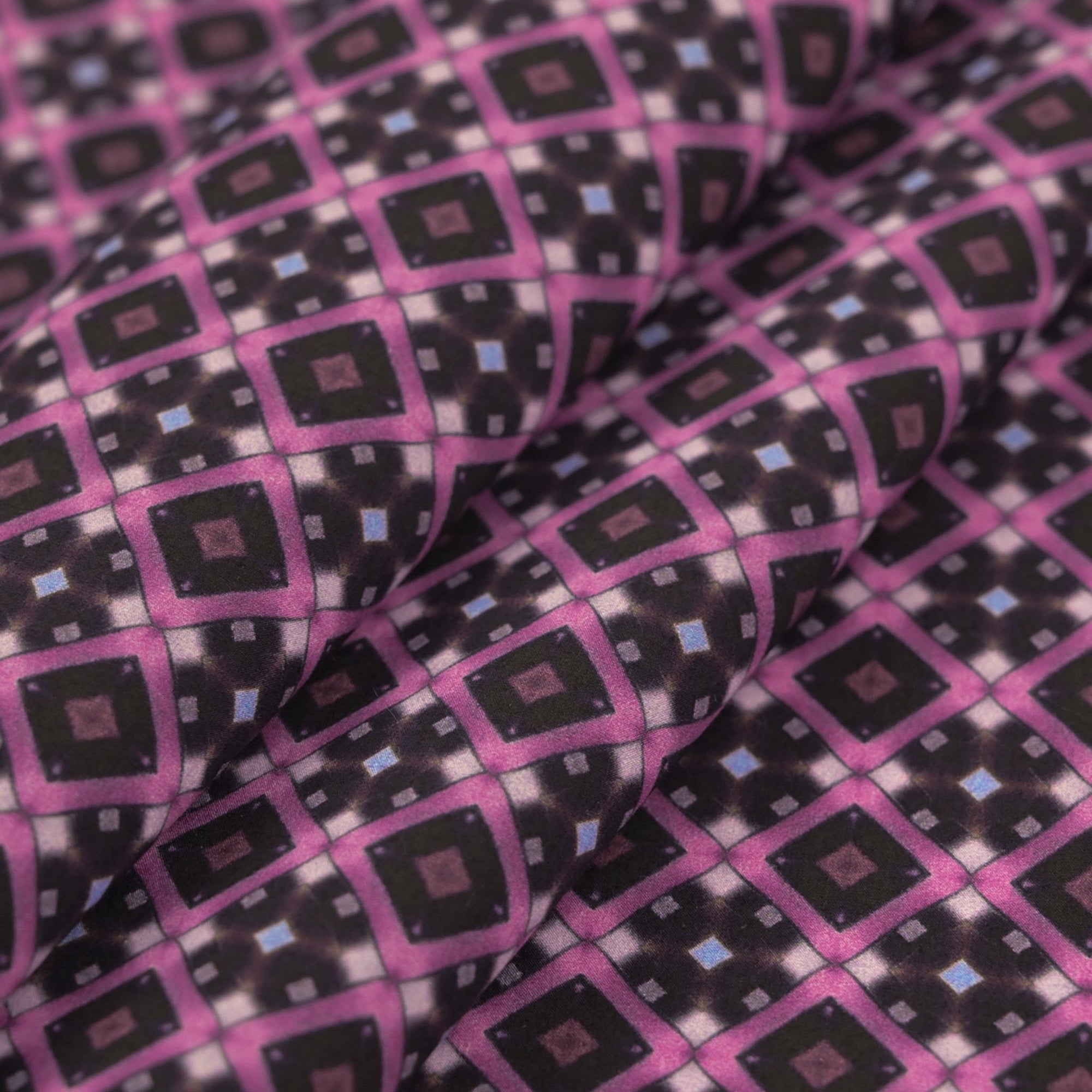 Pink Geometric Poplin 97113