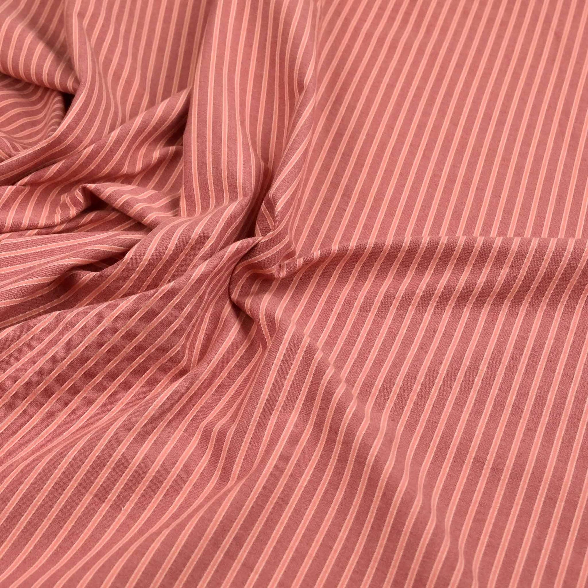 Pink Stripes Stretch Cotton Fabric 98659