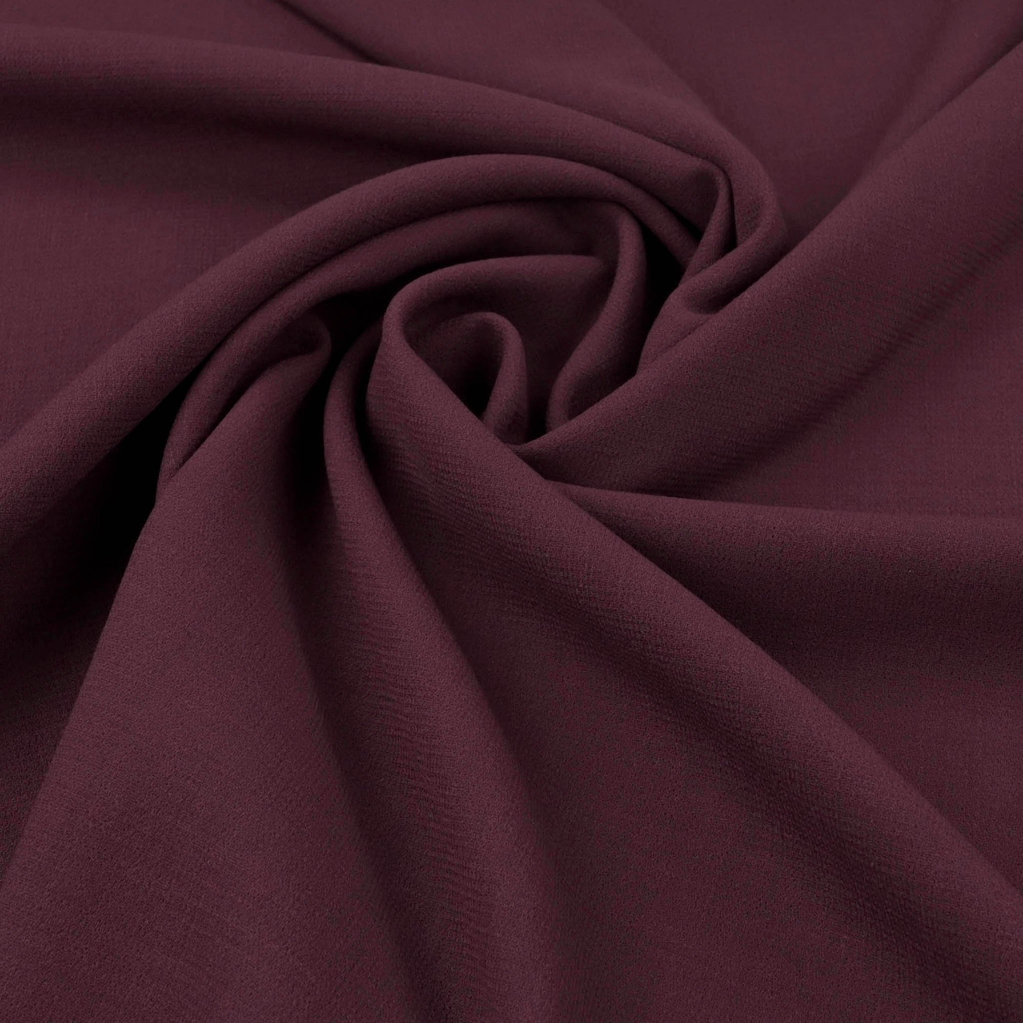Plum Doublewave Crepe Fabric 97077