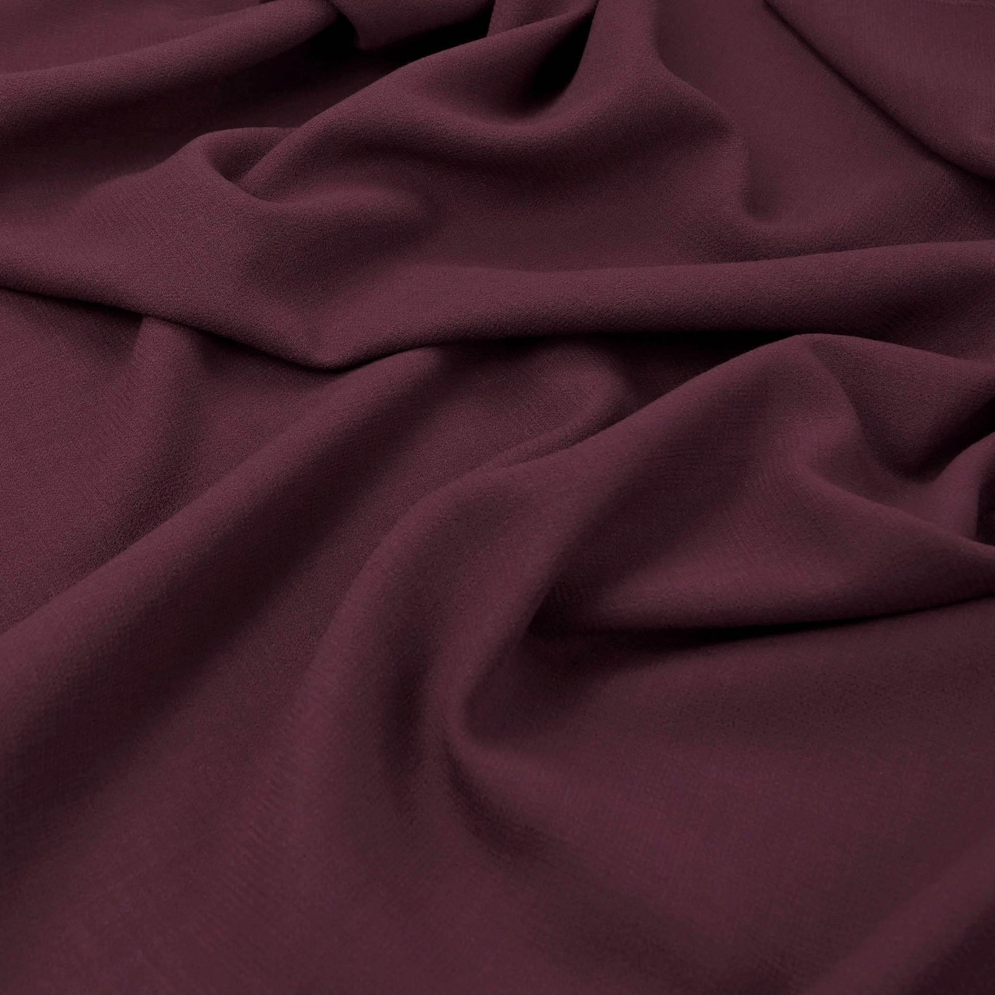Plum Doublewave Crepe Fabric 97077