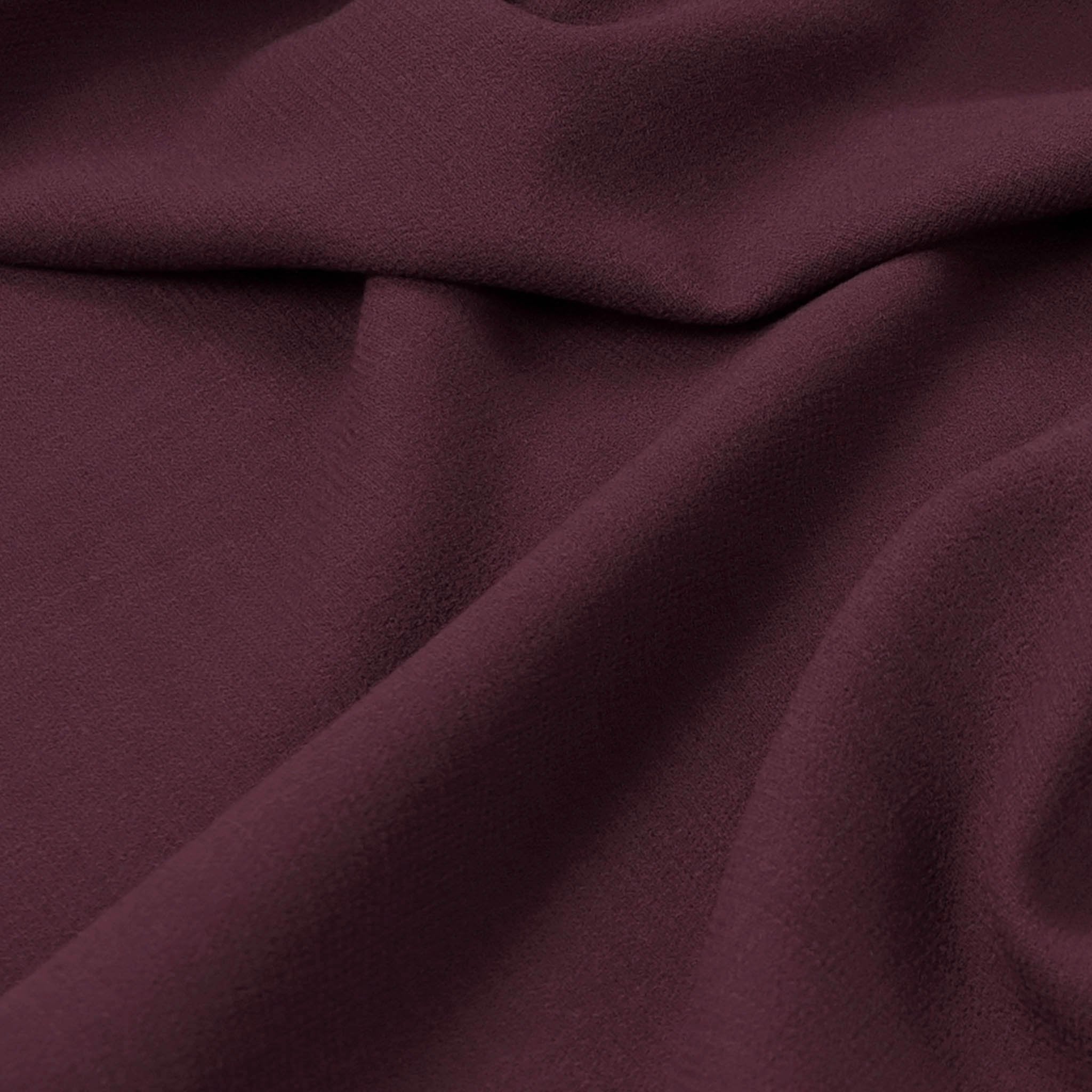 Plum Doublewave Crepe Fabric 97077