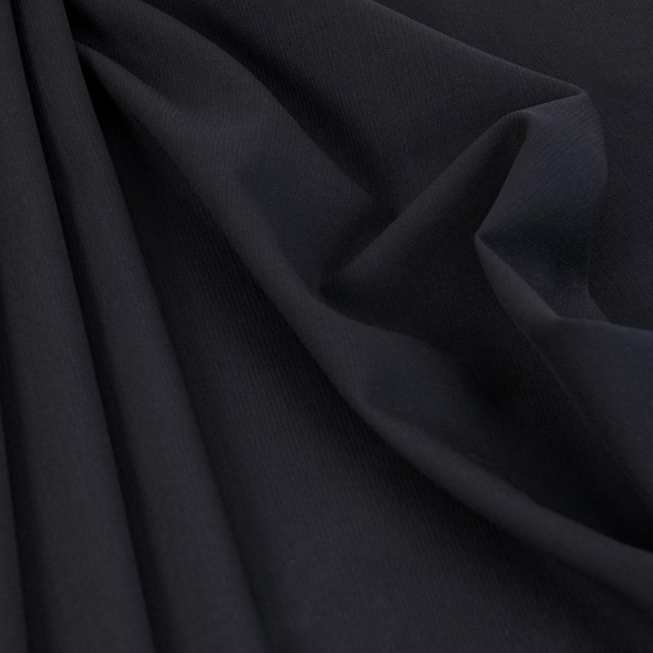 Navy Wool / Polyester Suiting Fabric 1509 - Fabrics4Fashion