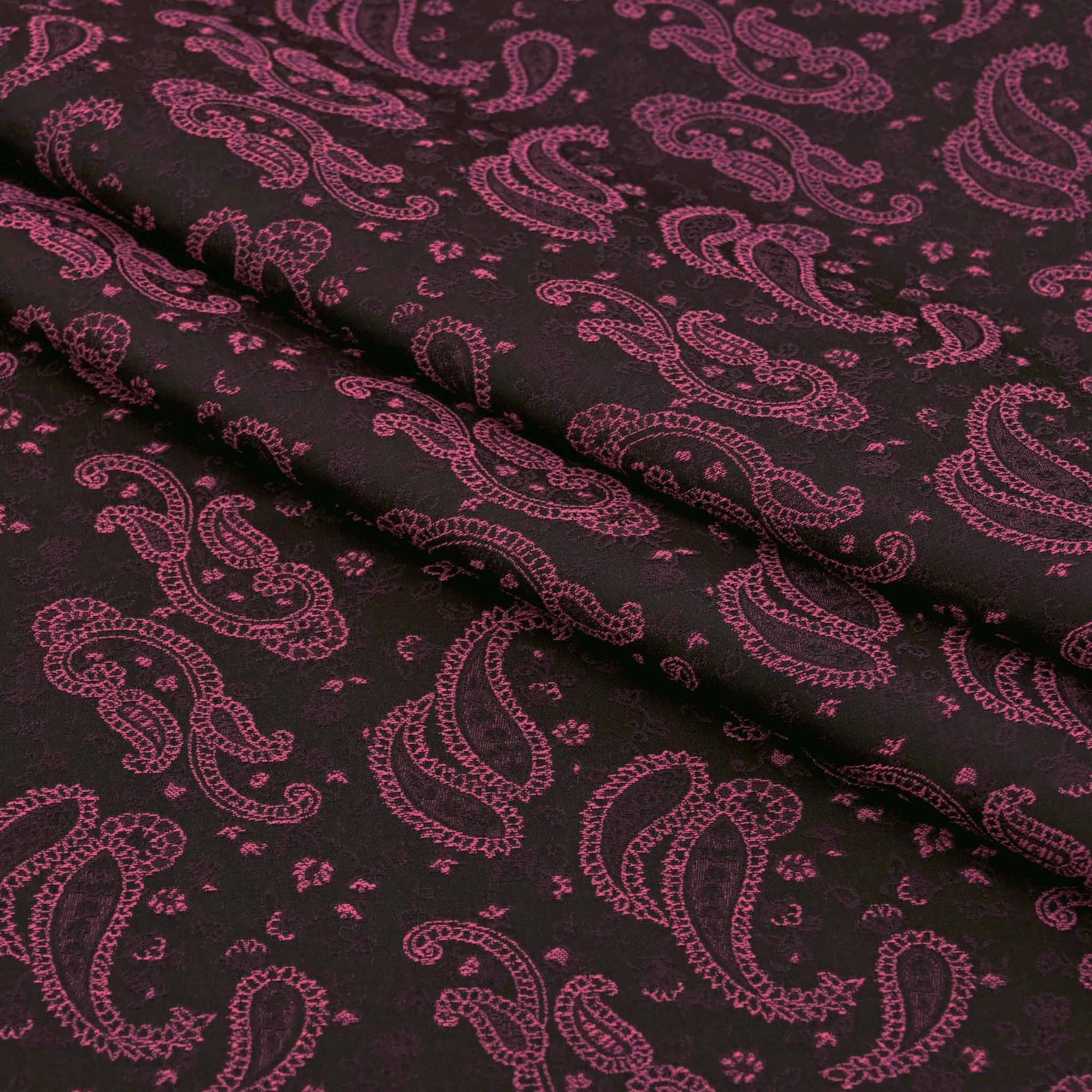Purple Paisley Jacquard Fabric 97408