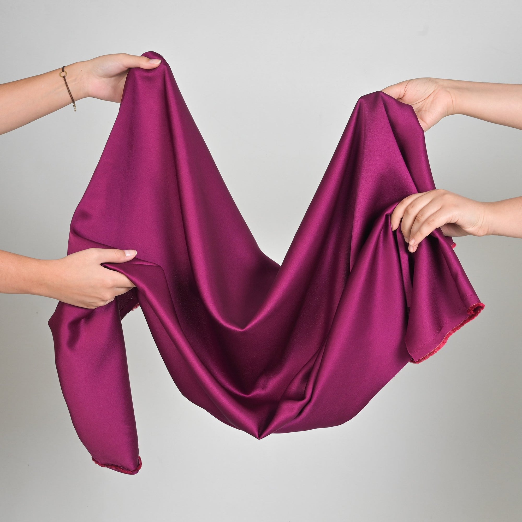 Purple Satin Crepe Fabric 97107